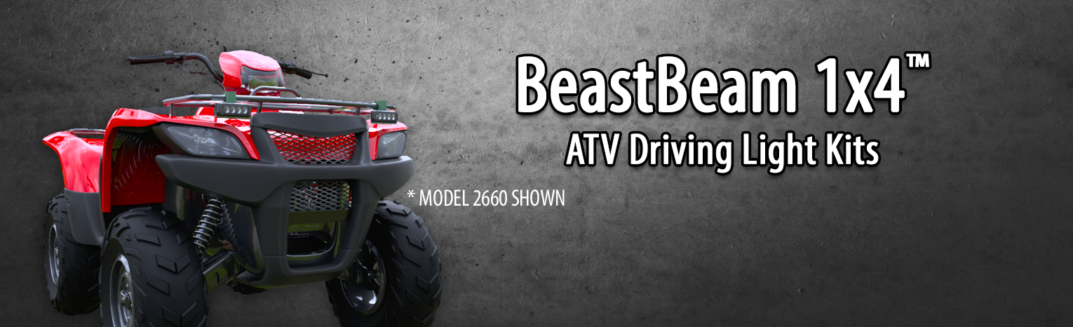BeastBeam ATV Driving Light Kits